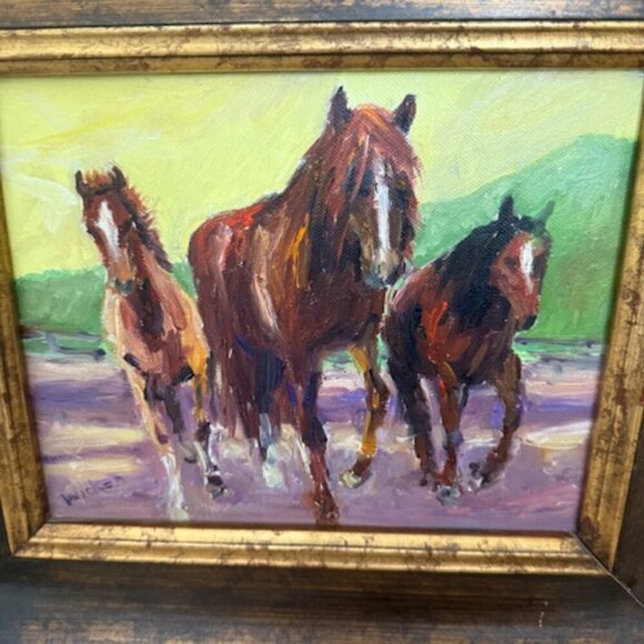wicken horse painting - Picture 3 of 5